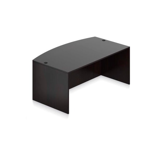 Gec Offices To Go Wood Desk with Bow Front - 71"- Espresso SL7141BDS-AEL - main